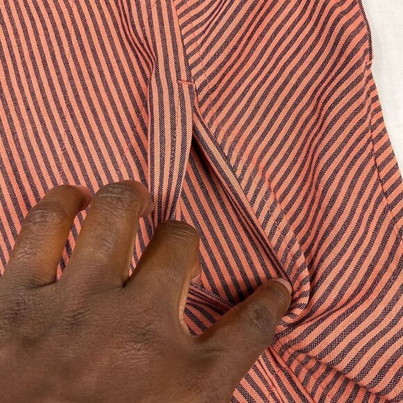 Soft Surroundings Lagenlook Tunic Shirt Striped Long Sleeve Loose Fit Top PS - Picture 8 of 12